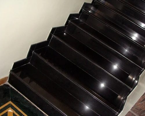 black-granite-stairs